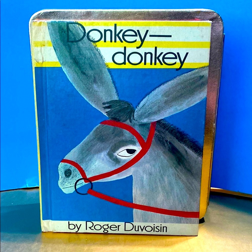 Vintage 1968 Donkey-Donkey Hardcover Storybook by Roger Duvoisin Animal Story